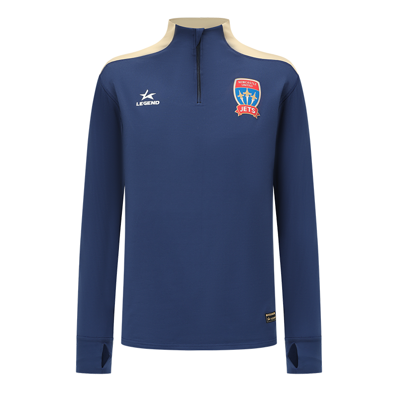 Newcastle Jets 23/24 Players 1/4 Zip Jumper