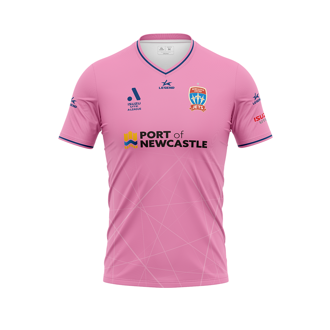 Newcastle Jets ALM 23/24 Pink GK Jersey - MEMBERS ONLY PROMO (Personalized Jersey)