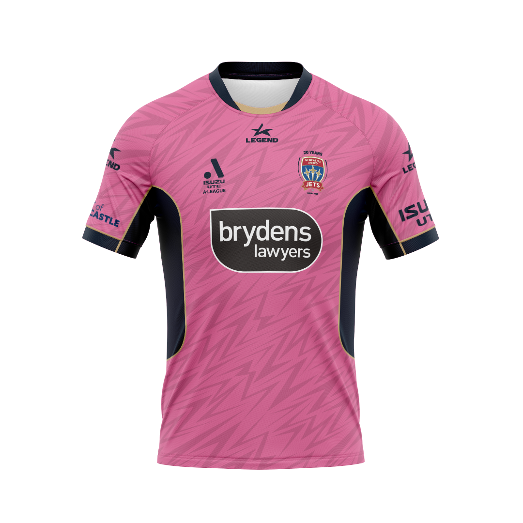 KIDS | Newcastle Jets 24/25 Isuzu Ute A-League Men’s GK Pink Jersey