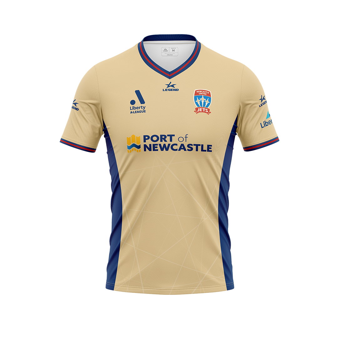 KIDS | Newcastle Jets ALM 23/24 Home Jersey (Port of Newcastle) - MEMBERS ONLY PROMO (Personalized Jersey)